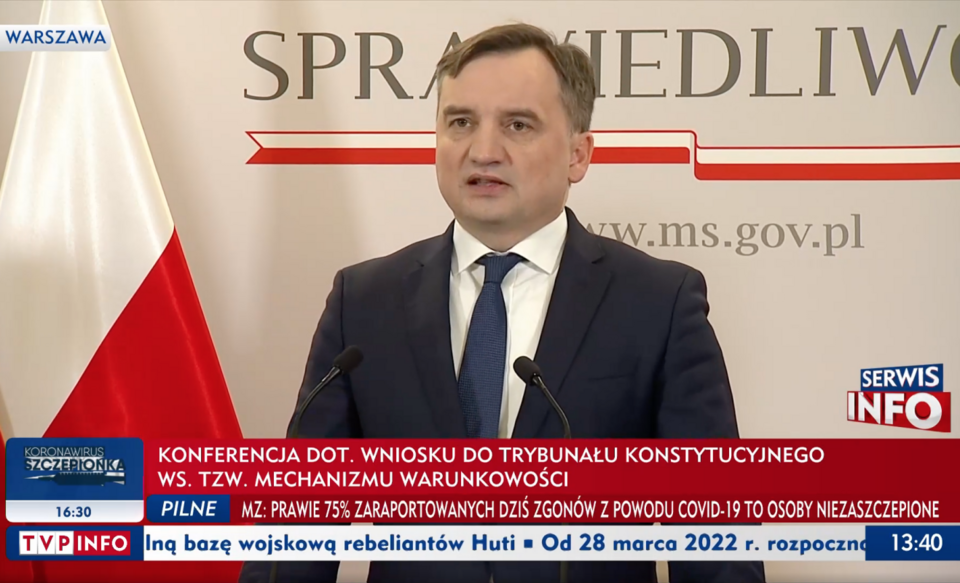 Minister Zbigniew Ziobro / autor: TVP INFO