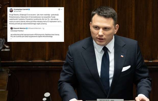 Sławomir Mentzen (Konfederacja) / autor: Fratria, X/Przemysław Czarnek