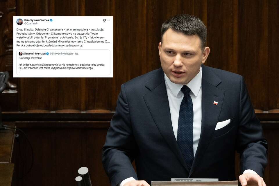 Sławomir Mentzen (Konfederacja) / autor: Fratria, X/Przemysław Czarnek