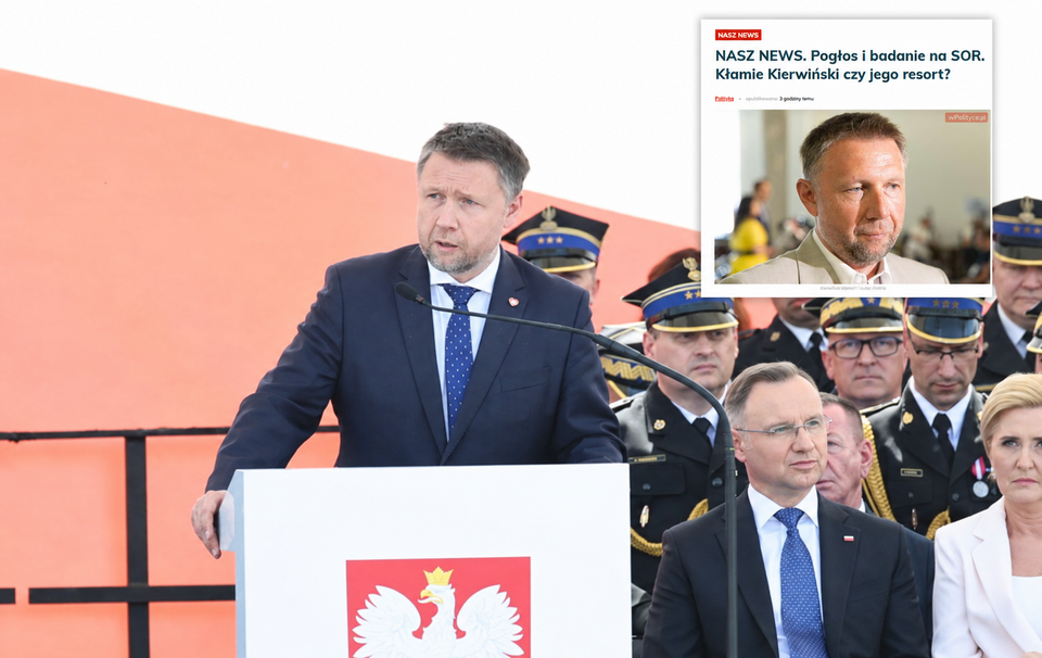 Minister Kierwiński na obchodach Dnia Strażaka, 4 maja 2024 / autor: X: MSWiA