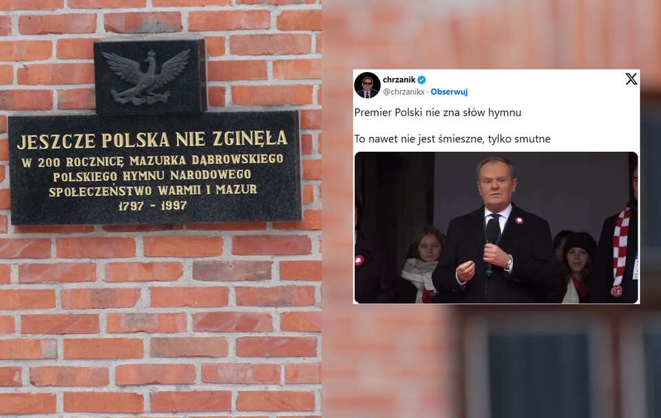 Ależ wstyd! Premier Tusk nie zna hymnu? "Póki my żyjemy"