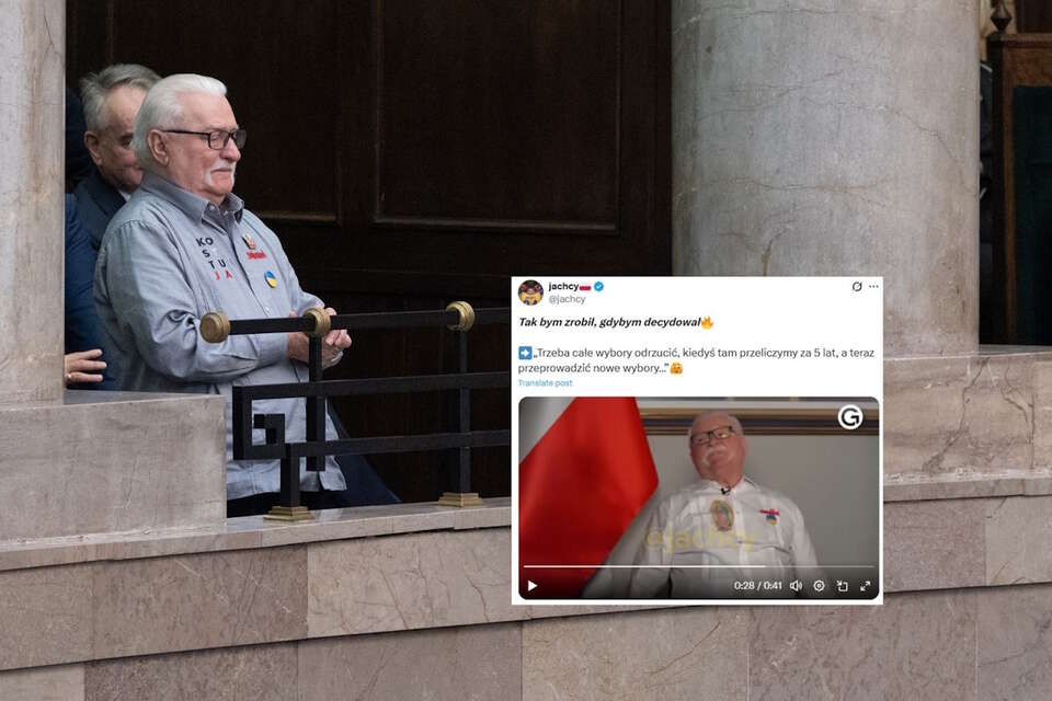 Lech Wałęsa / autor: Fratria/X-jachcy, screen
