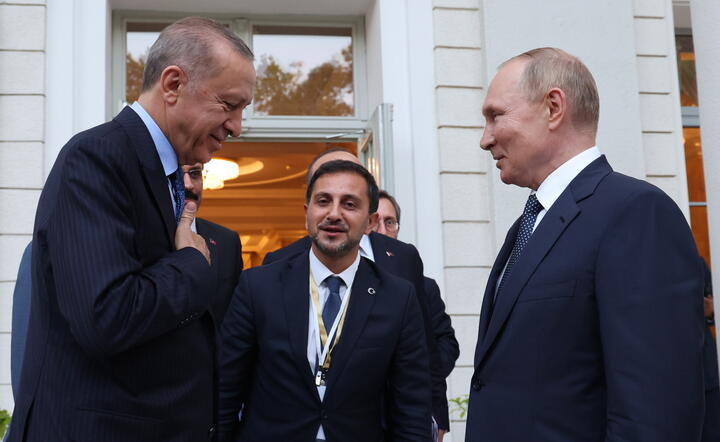 prezydent Turcji Recep Erdogan i rosyjski przywódca Władimir Putin / autor: fotoserwis PAP