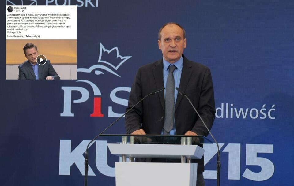 Onet wyrwał z kontekstu wypowiedź Kukiza. "Manipulacja" / autor: Fratria; Facebook/Paweł Kukiz (screenshot) 