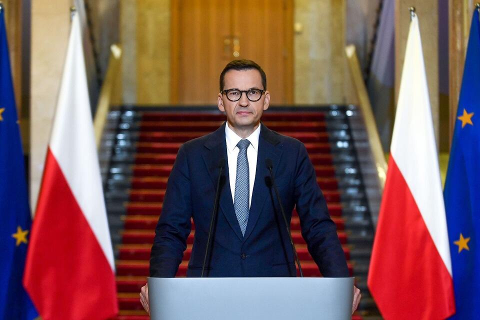 Oświadczenie premiera Mateusza Morawieckiego / autor: Twitter(X)/Kancelaria Premiera