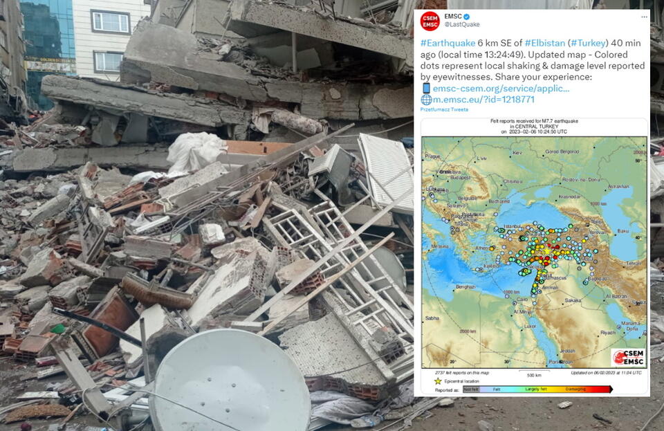 Kolejne trzęsienie ziemi w Turcji / autor: PAP/EPA