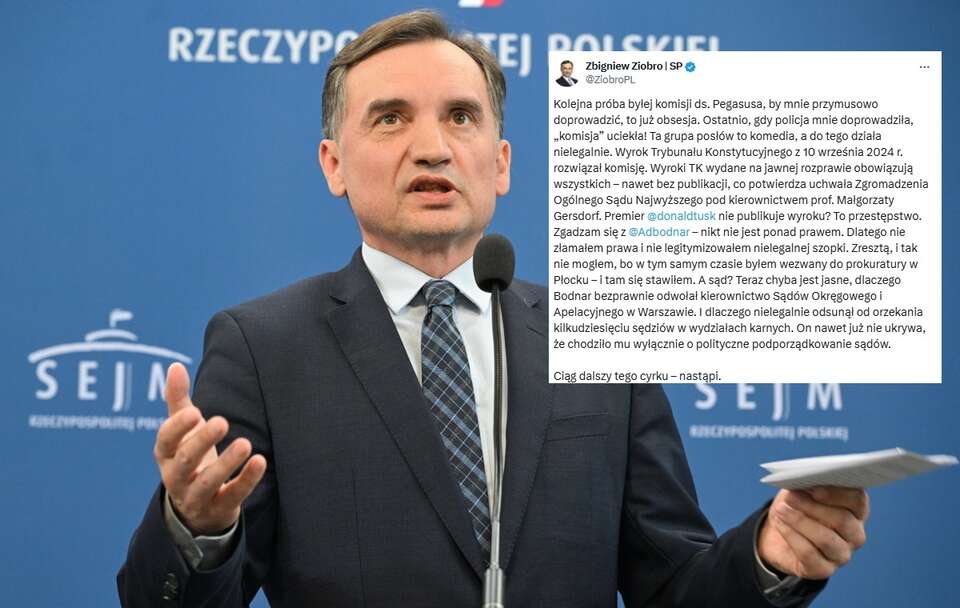 Zbigniew Ziobro / autor:  PAP/Radek Pietruszka