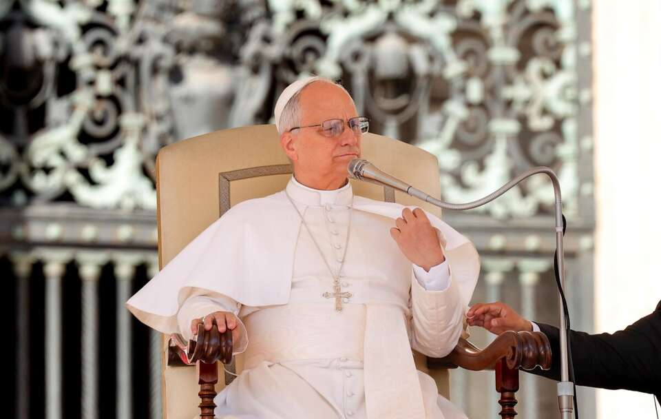Papież Leon XIV  / autor: PAP/EPA/GIUSEPPE LAMI