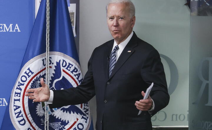 Prezydent USA Joe Biden / autor: PAP/EPA/Oliver Contreras / POOL