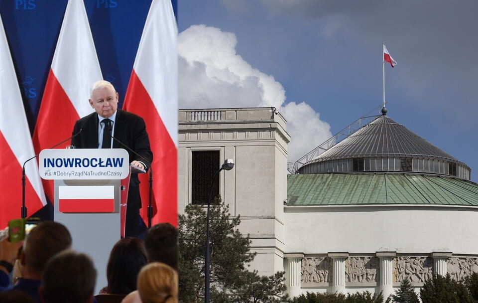 Jarosław Kaczyński; Sejm / autor: PAP/Tytus Żmijewski; Fratria