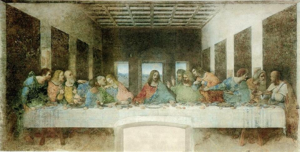 A tak Ostatnią Wieczerzę widział Leonardo da Vinci...