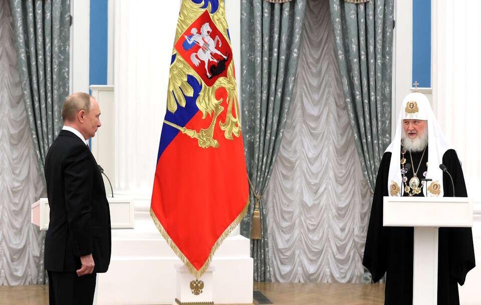 Władimir Putin i patriarcha Cyryl / autor: wikimedia.commons: Kremlin.ru/https://creativecommons.org/licenses/by/4.0/