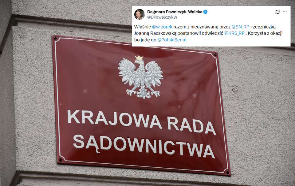 dziś do siedziby Krajowej Rady Sadownictwa miał wejść minister Waldemar Żurek / autor: Fratria/X