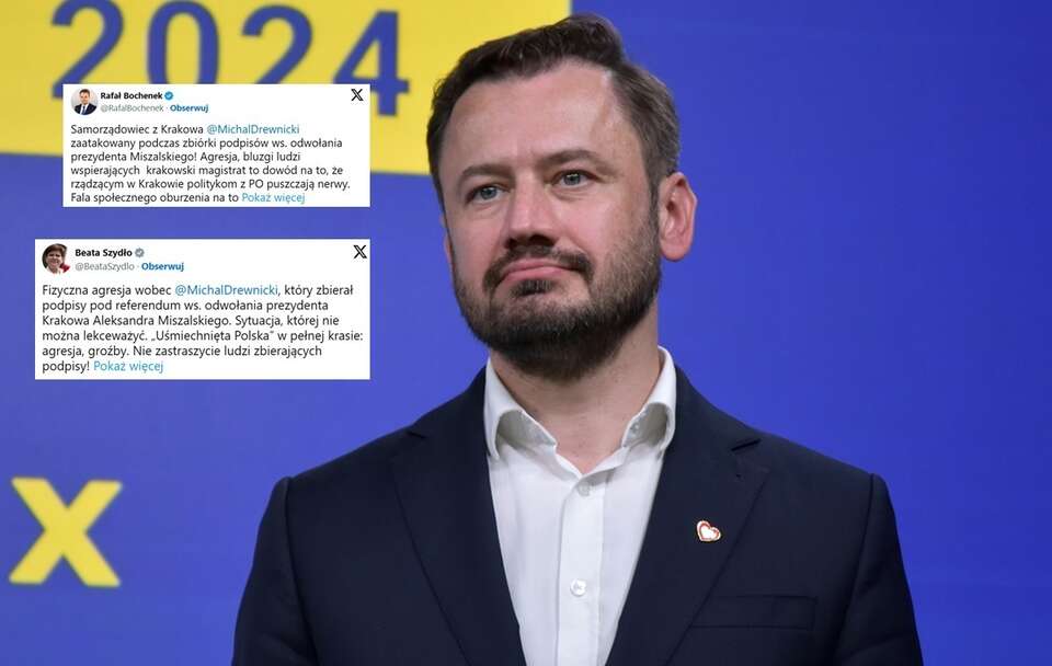 Atak podczas zbiórki podpisów w Krakowie! Politycy PiS reagują