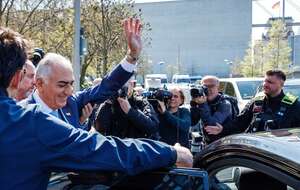 Reza Pahlawi w Berlinie / autor: PAP/EPA/