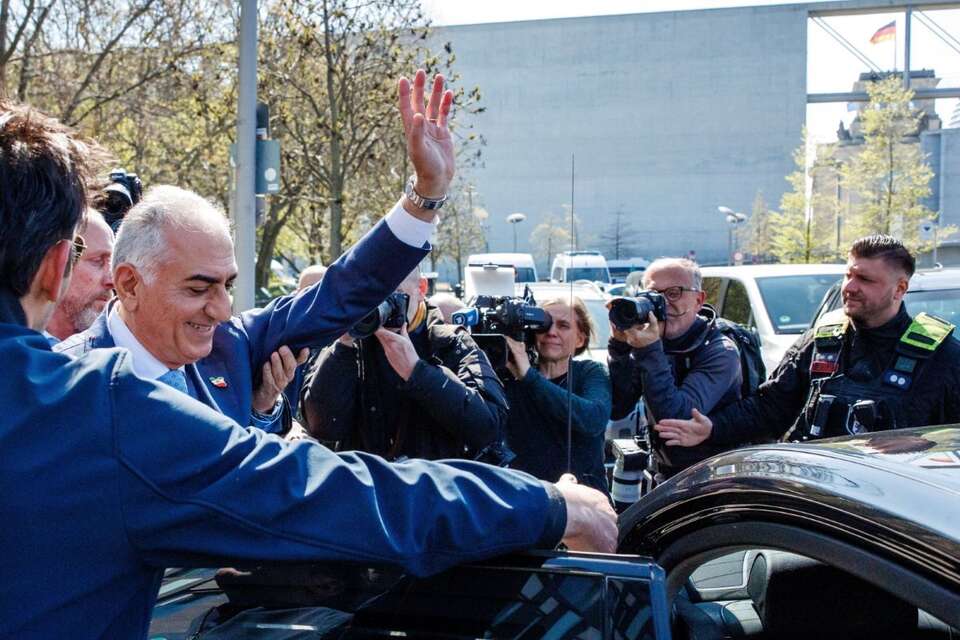 Reza Pahlawi w Berlinie / autor: PAP/EPA/