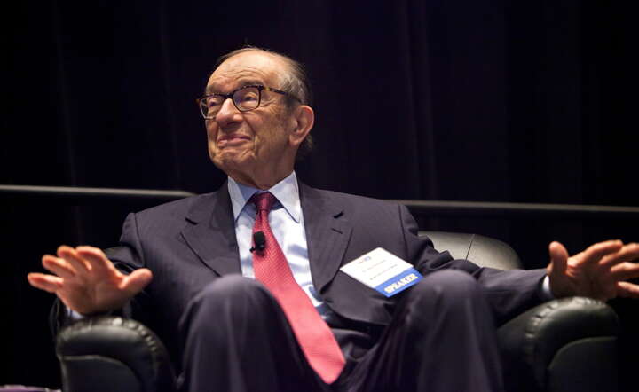 Alan Greenspan na zdjęciu z 2011 r. / autor: PAP/EPA/JIM LO SCALZO
