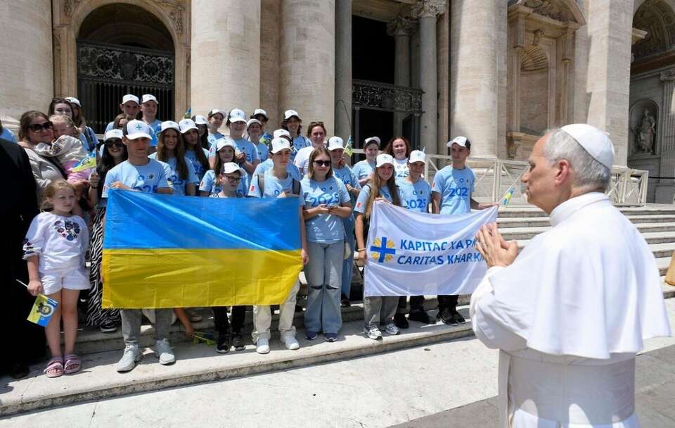 Audiencja generalna ukraińskiej młodzieży u papieża / autor: Vatican Media