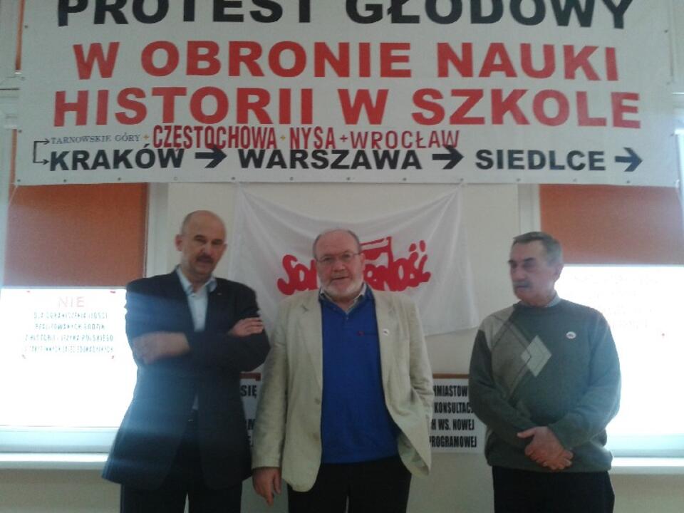 Na zdjęciu od lewej: Wolniak, Szumiejko, Muszyński. Radoslaw Rozpędowski