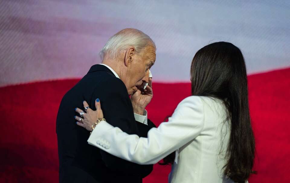 Joe Biden w towarzystwie swojej córki Ashley Biden / autor: PAP/EPA/ANNABELLE GORDON / CNP / POOL