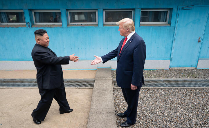Kim Dzong Un i Donald Trump / autor: Flickr.com