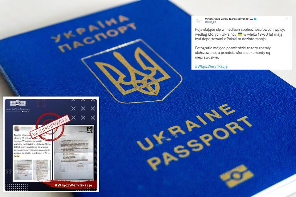 Ukraiński paszport / autor: Fratria; Twitter/MSZ