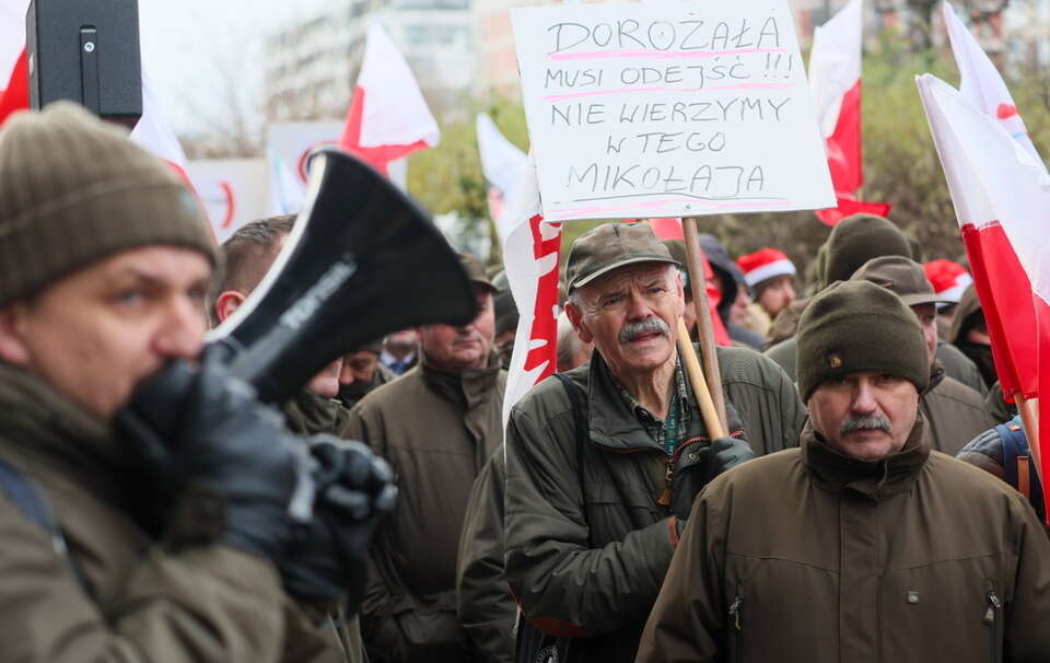 Protest leśników / autor: PAP/Leszek Szymański