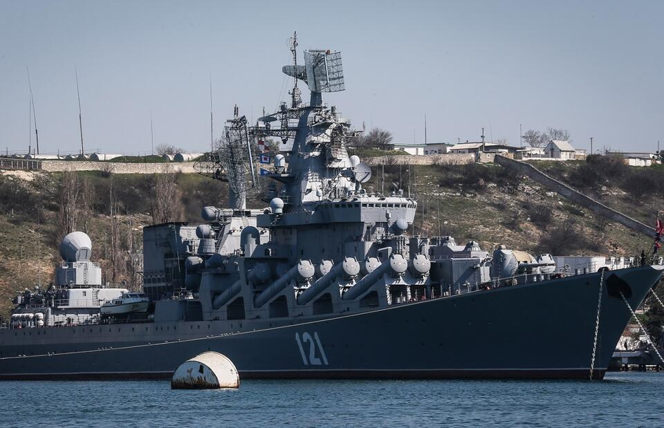 Krążownik Moskwa  / autor: PAP/EPA/SERGEI ILNITSKY