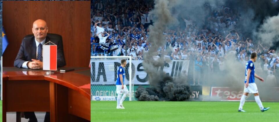 Zbigniew Hoffmann/ Mecz Legia - Lech / autor: Twitter/Zbigniew Hoffmann/ PAP/Jakub Kaczmarczyk