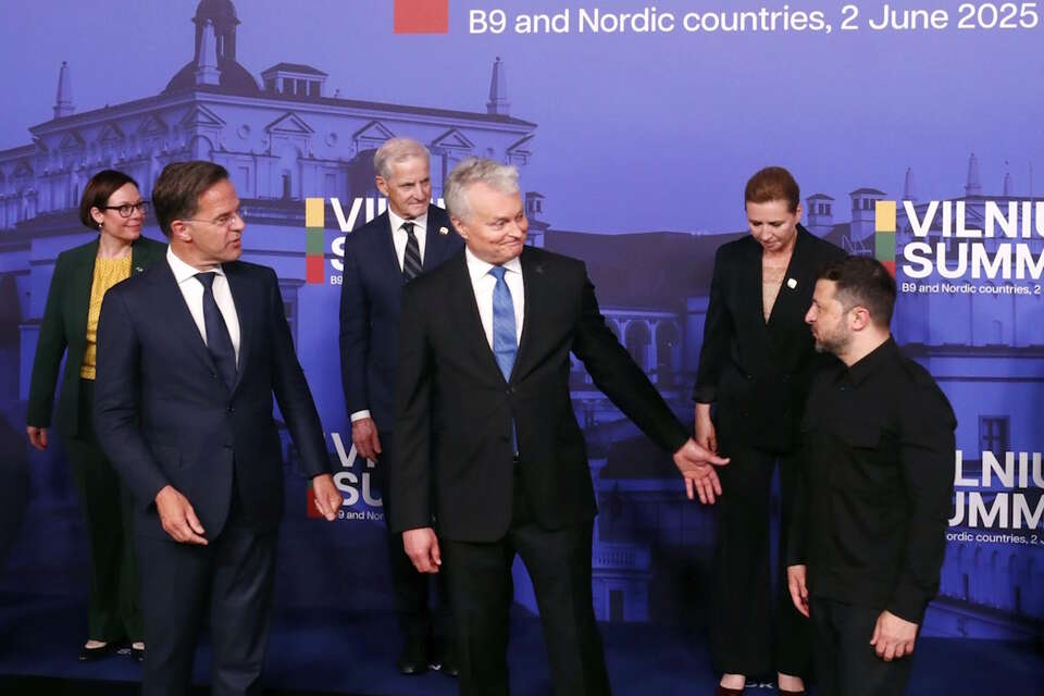 Sekretarz Generalny Paktu Północnoatlantyckiego Rutte przekazał, że Ukraina w końcu dołączy do NATO / autor: PAP/EPA