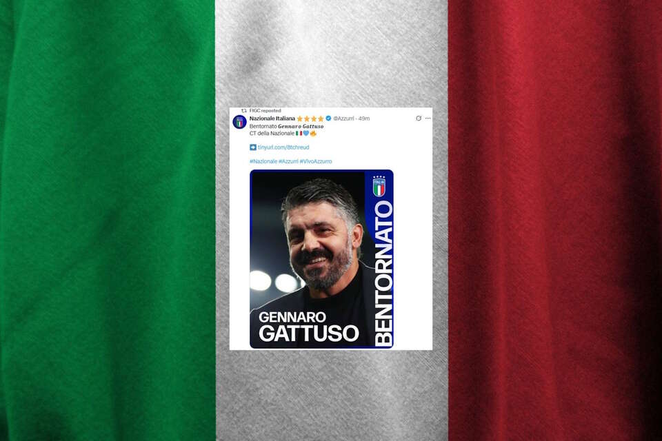 Gennaro Gattuso nowym selekcjonerem Włoch / autor: Pixabay/X-FIGC, screen