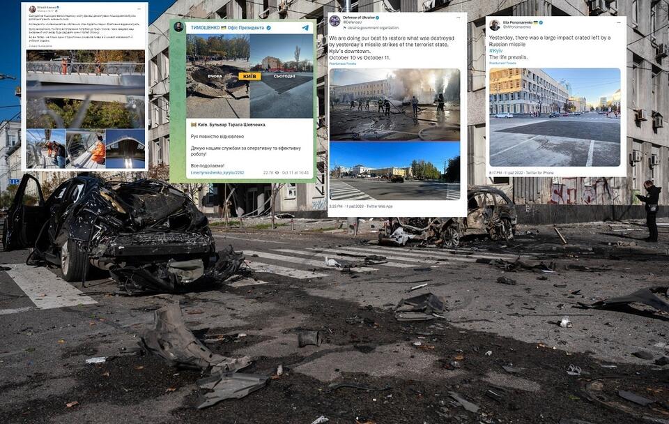 Kijów błyskawicznie naprawia szkody po rosyjskich atakach / autor: PAP/Viacheslav Ratynskyi