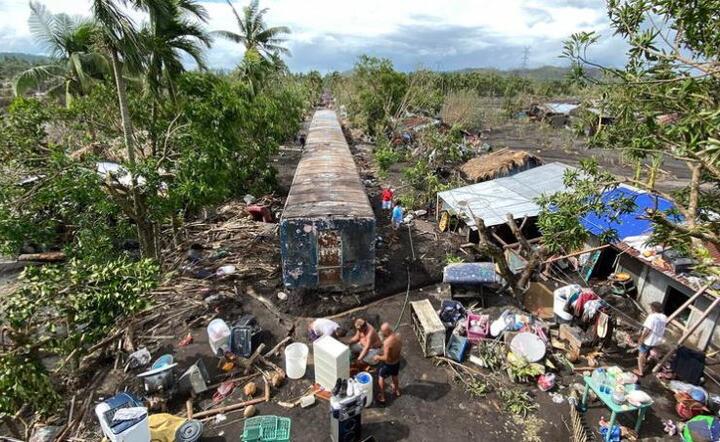 Tajfun na Filipinach  / autor: PAP