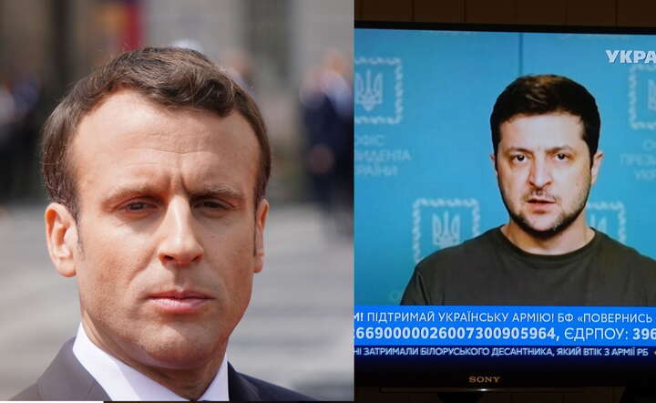 Zełenski i Macron. Mowa o rozmieszczeniu "personelu wojskowego" w Ukrainie