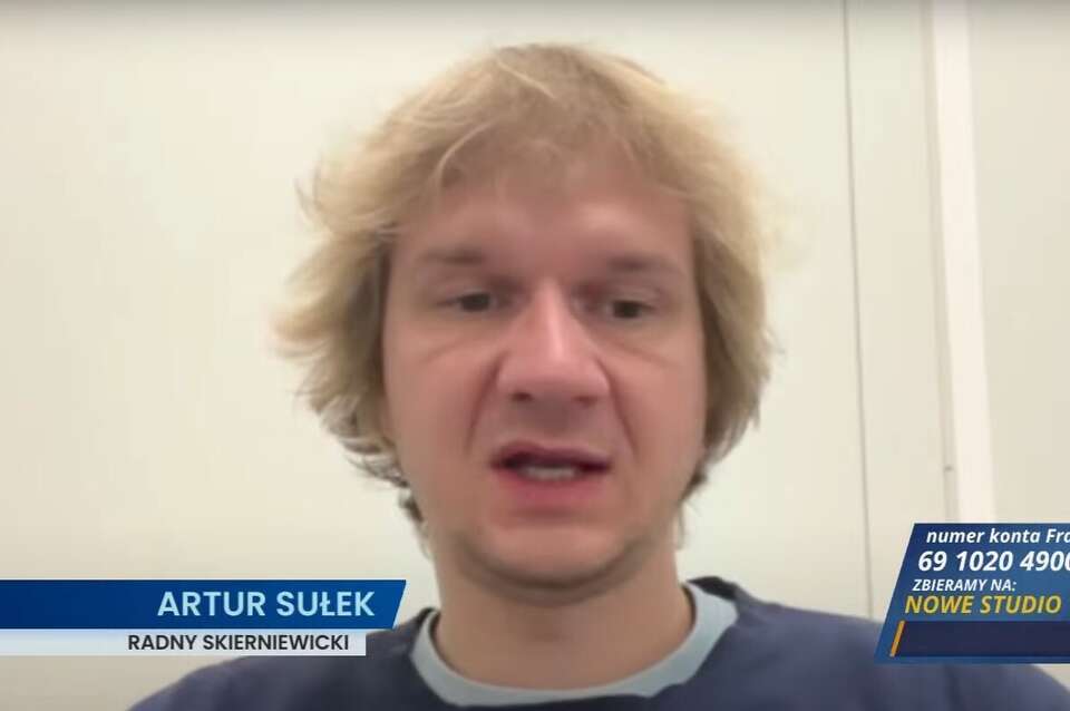 Radny Skierniewic Artur Sułek / autor: wPolsce24/screen
