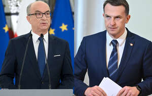 Włodzimierz Czarzasty i Adam Szłapka / autor: PAP/Marcin Obara/Piotr Nowak