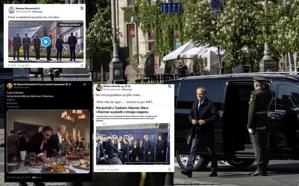 Donald Tusk w Kijowie / autor: PAP/Vladyslav Musiienko