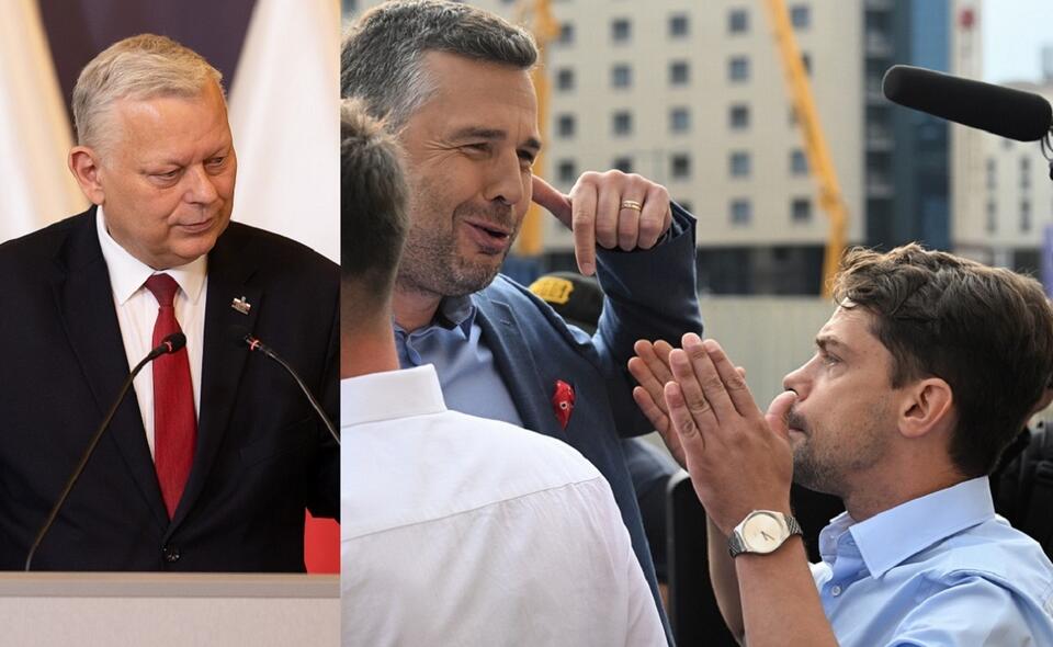 Poseł Marek Suski/Michał Rachoń i Michał Kołodziejczak / autor: Fratria/PAP/Radek Pietruszka