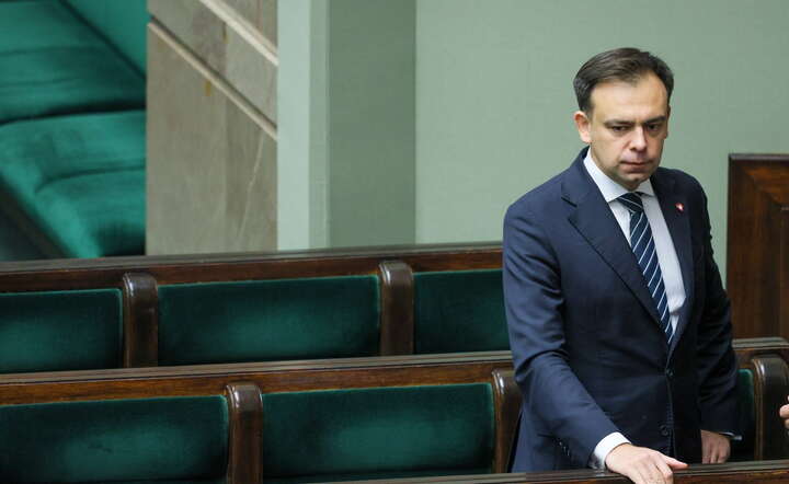 Minister finansów i gospodarki Andrzej Domański na sali plenarnej Sejmu w pierwszym dniu posiedzenia / autor: PAP/Rafał Guz