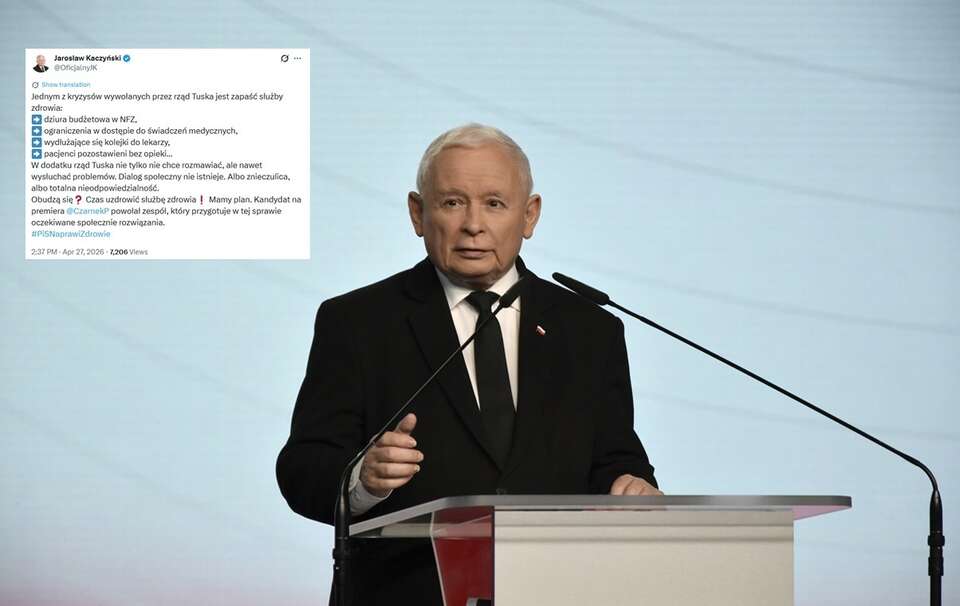 Prezes PiS Jarosław Kaczyński / autor: Fratria