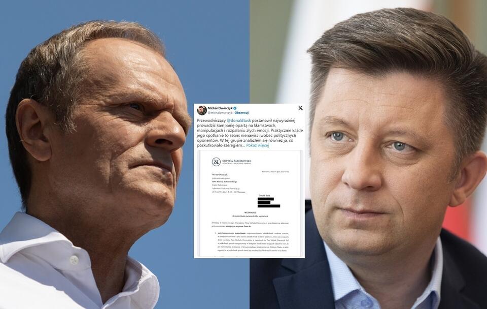 Donald Tusk/Michał Dworczyk / autor: Fratria/Twitter Michał Dworczyk