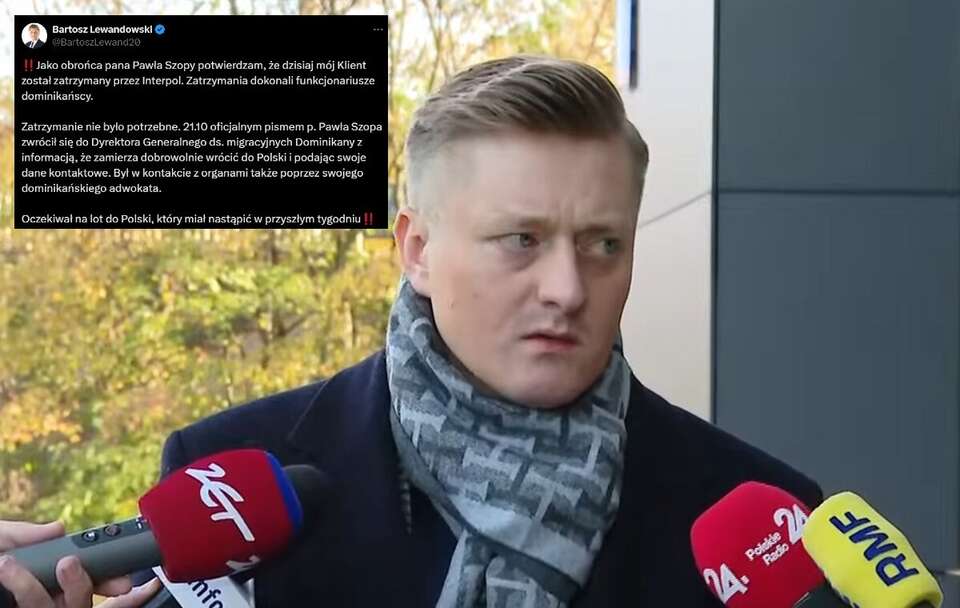 Mec. Bartosz Lewandowski / autor: Telewizja wPolsce24/X