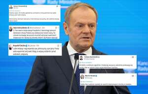 Na zdjęciu Donald Tusk oraz wpisy na portalu X (screeny) / autor: Fratria/X (screeny)