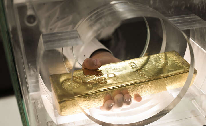 Sztaba złota ze skarbca NBP / autor: materiały prasowe NBP