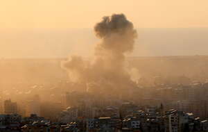 Atak Izraela / autor: PAP/EPA