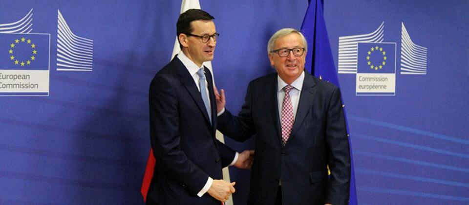 Mateusz Morawiecki, Jean-Claude Juncker / autor: fratria 
