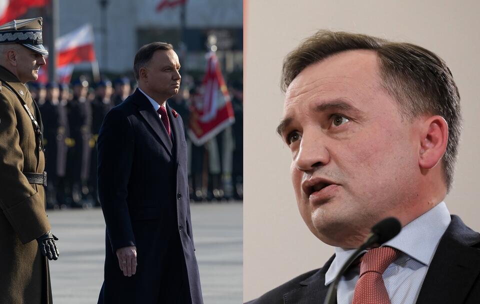 Prezydent Andrzej Duda; minister sprawiedliwości Zbigniew Ziobro / autor: Fratria; PAP/Paweł Supernak