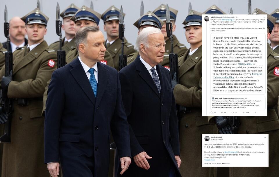 Wizyta prezydenta USA Joe Bidena w Polsce / autor: Fratria/Twitter: @JakubKumoch