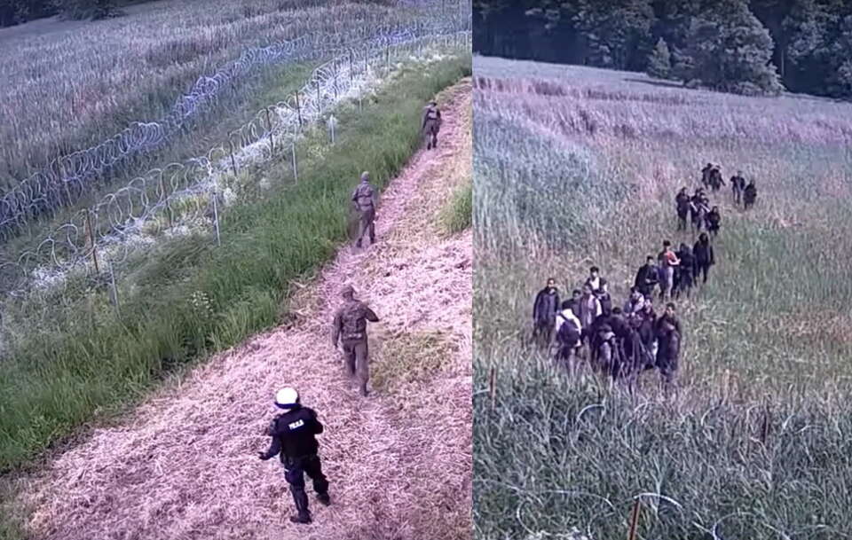 Jest nagranie z kolejnego ataku migrantów na polską granicę!