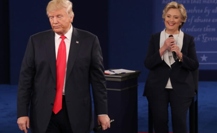Debata Trump-Clinton, fot. PAP/EPA/JIM LO SCALZO 